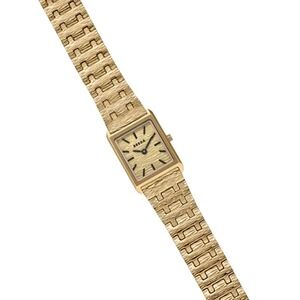BREDA Revel Rectangular Virgil (Revival) Watch 20mm Textured Link 1746C NIB $185